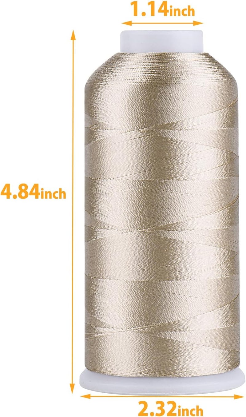 simthread Rayon Embroidery Thread 5500 Yards, 40wt 100% Rayon Viscose for Commercial and Domestic Machines - Pussywillow 1060 - Image 1